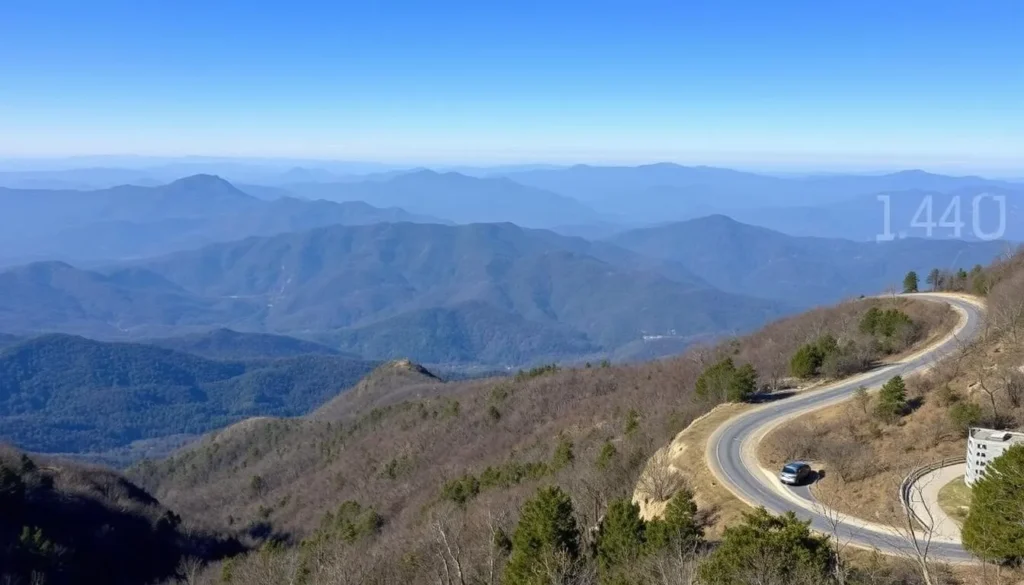 Scenic view from Newfound Gap Road in Great Smoky Mountains National Park Scenic view from Newfound Gap Road in Great Smoky Mountains National Park