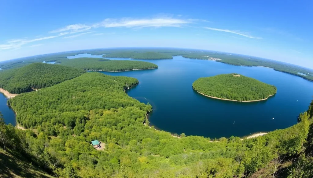 Scenic view of Kentucky Lake at Land Between the Lakes National Recreation Area Scenic view of Kentucky Lake at Land Between the Lakes National Recreation Area