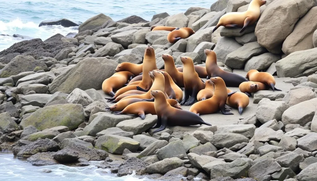 Sea lions at Point Lobos State Natural Reserve