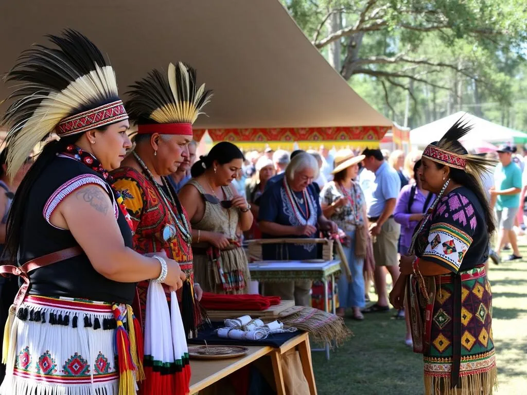 Seminole cultural display at the Chalo Nitka Festival near Hendry County, Florida Seminole cultural display at the Chalo Nitka Festival near Hendry County, Florida