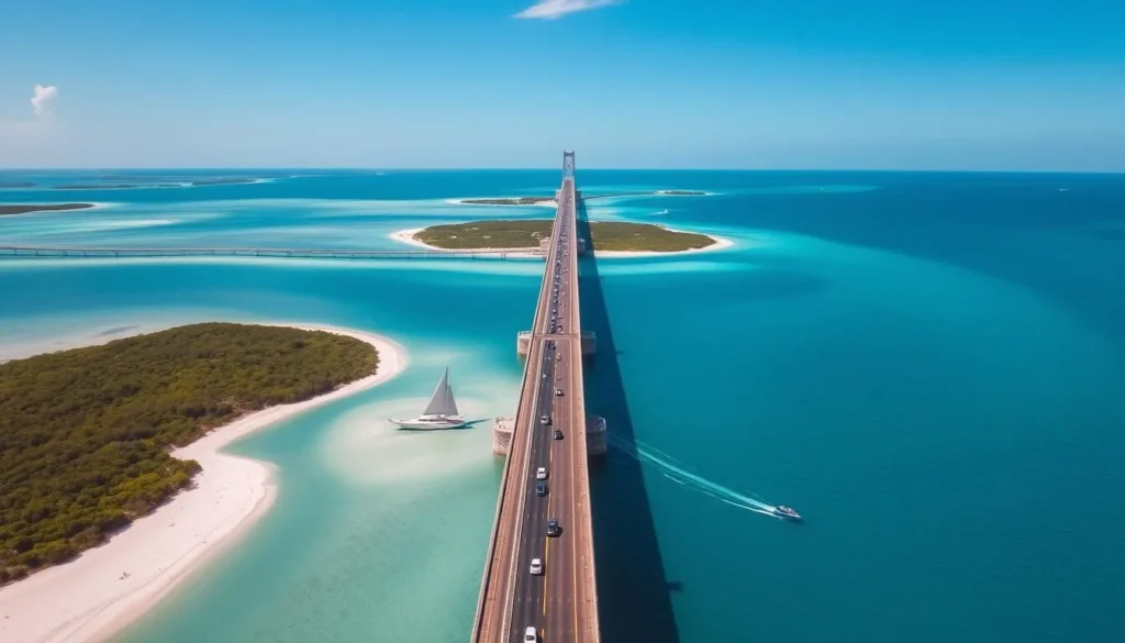 Seven Mile Bridge in the Florida Keys, a popular day trip from Miami and among best things to do in Miami Florida Seven Mile Bridge in the Florida Keys, a popular day trip from Miami and among best things to do in Miami Florida