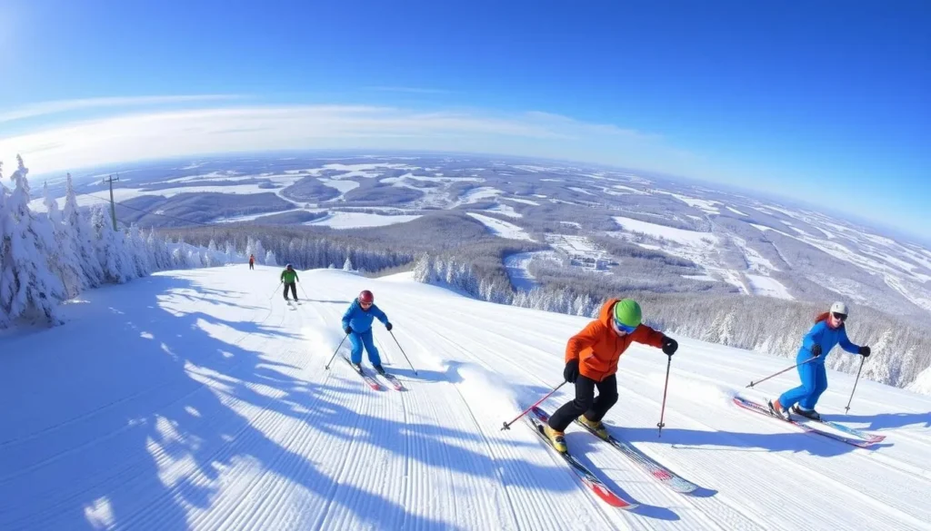 Skiing at Bristol Mountain in Ontario County, New York Skiing at Bristol Mountain in Ontario County, New York