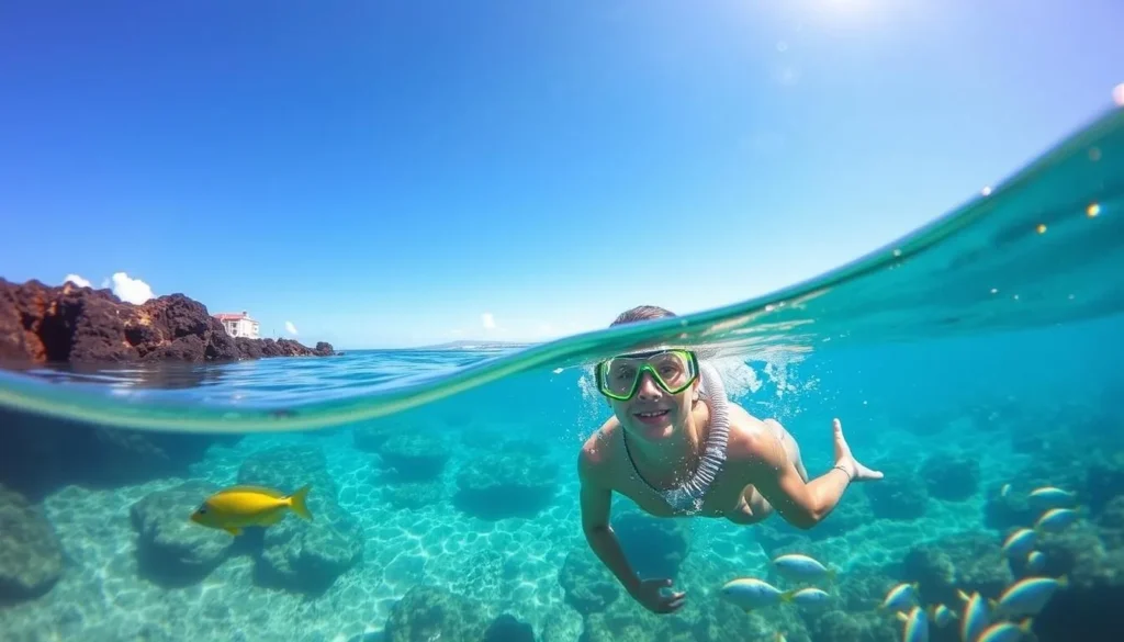 Snorkeling at Black Rock, Ka'anapali Beach, Maui, Hawaii