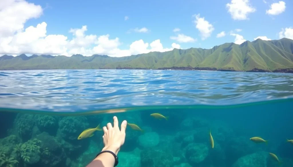 Snorkeling gear rental in Hanalei Bay