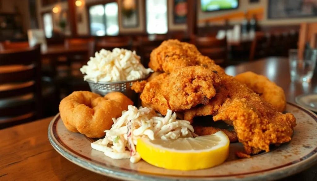 Southern cuisine at a restaurant in Sumter County Florida Southern cuisine at a restaurant in Sumter County Florida