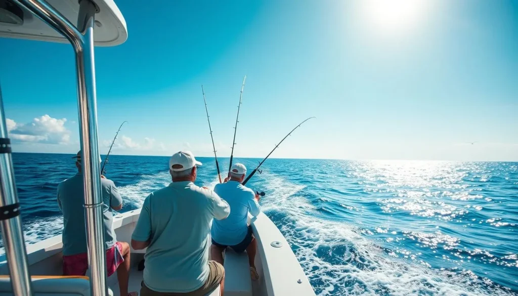 Sport fishing boat in the Florida Keys, Monroe County Sport fishing boat in the Florida Keys, Monroe County