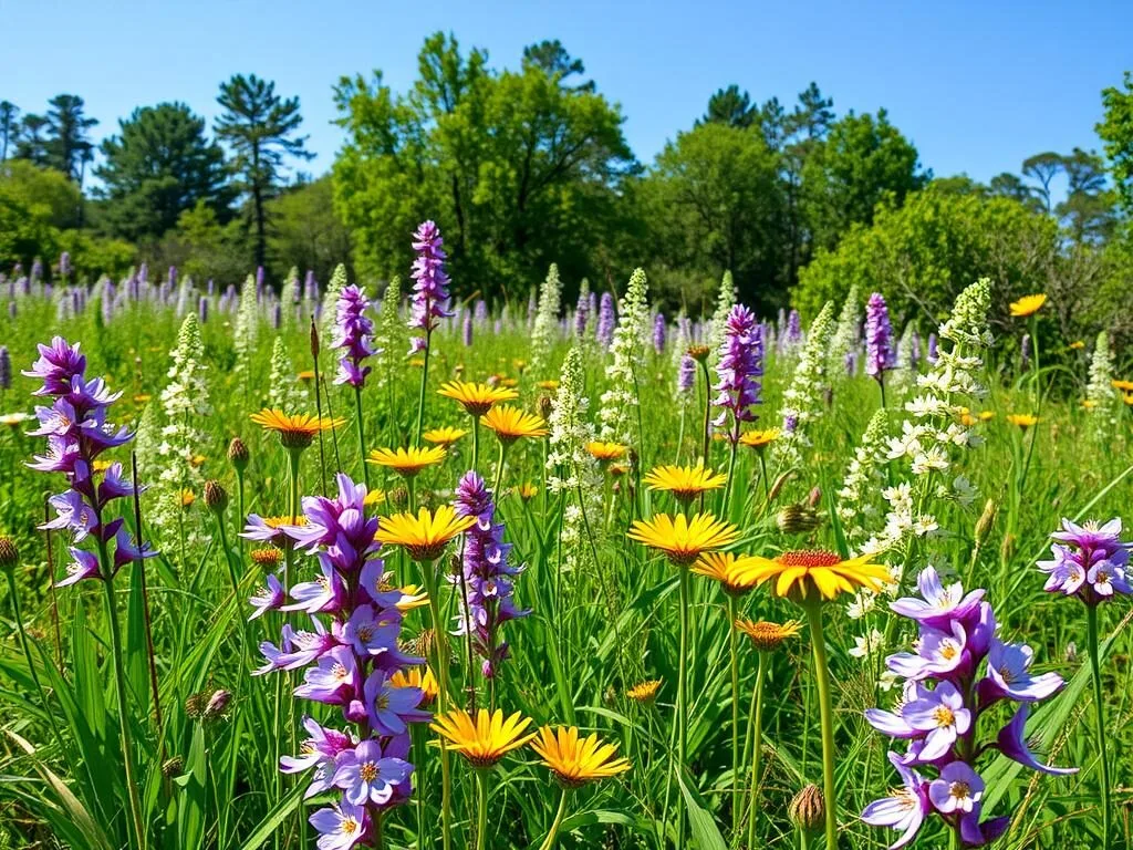 Spring wildflowers blooming in Hernando County nature preserve Spring wildflowers blooming in Hernando County nature preserve