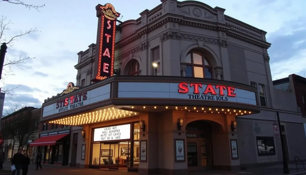State Theatre in Easton Pennsylvania with historic marquee State Theatre in Easton Pennsylvania with historic marquee