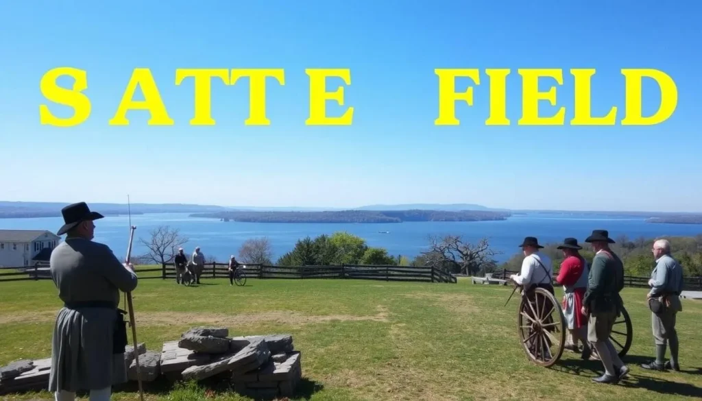 Stony Point Battlefield State Historic Site in Rockland County New York with Revolutionary War reenactors Stony Point Battlefield State Historic Site in Rockland County New York with Revolutionary War reenactors