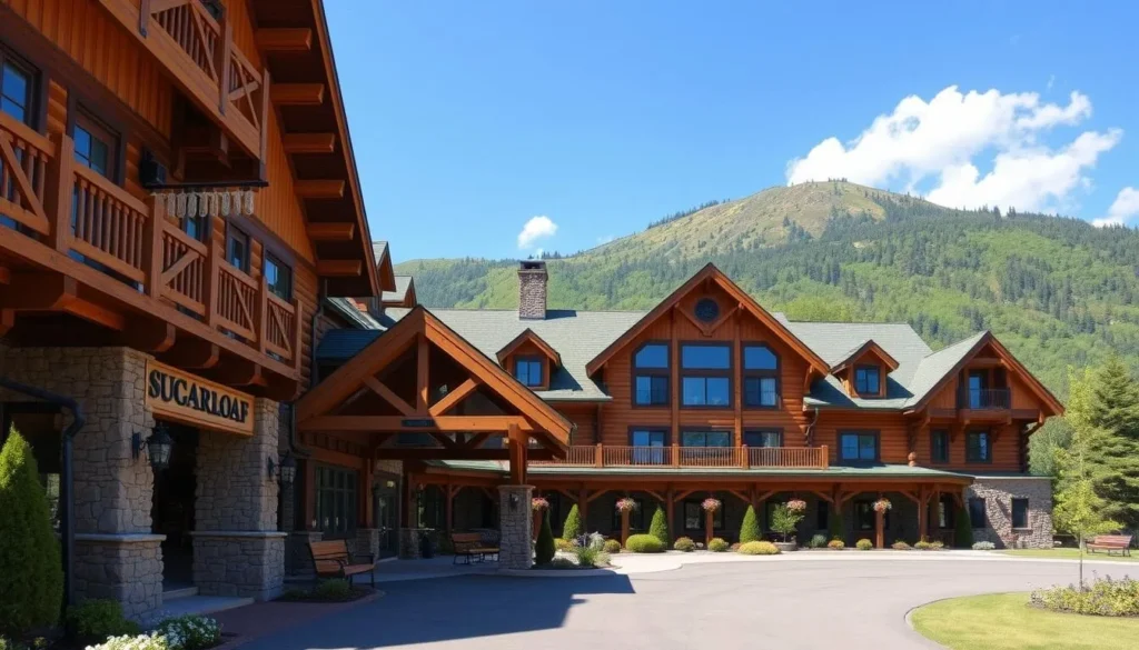 Sugarloaf Mountain Hotel with mountain views in Carrabassett Valley Maine Sugarloaf Mountain Hotel with mountain views in Carrabassett Valley Maine