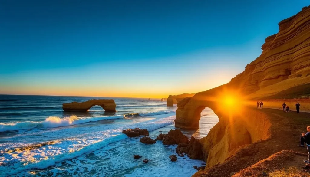 Sunset Cliffs Natural Park with dramatic ocean views in San Diego County California