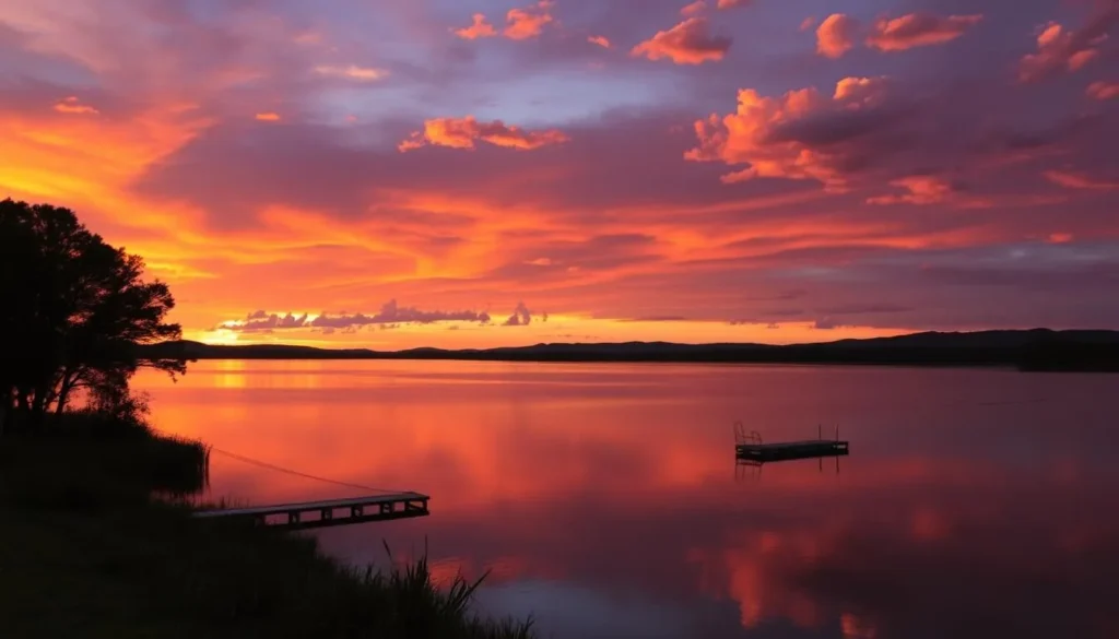 Sunset over Lake Talquin in Gadsden County, Florida Sunset over Lake Talquin in Gadsden County, Florida