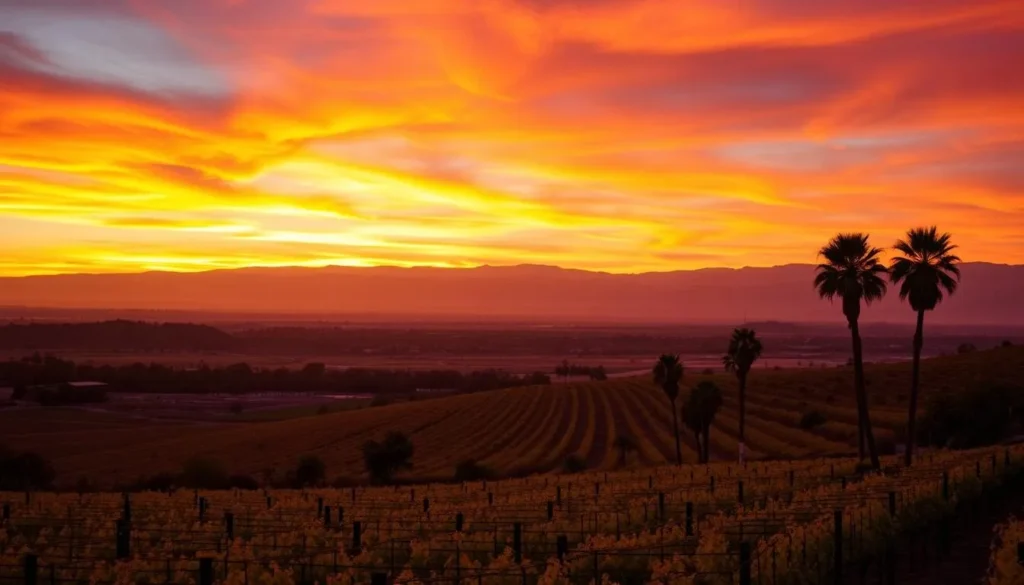 Sunset over Riverside County California landscape showcasing its diverse beauty Sunset over Riverside County California landscape showcasing its diverse beauty