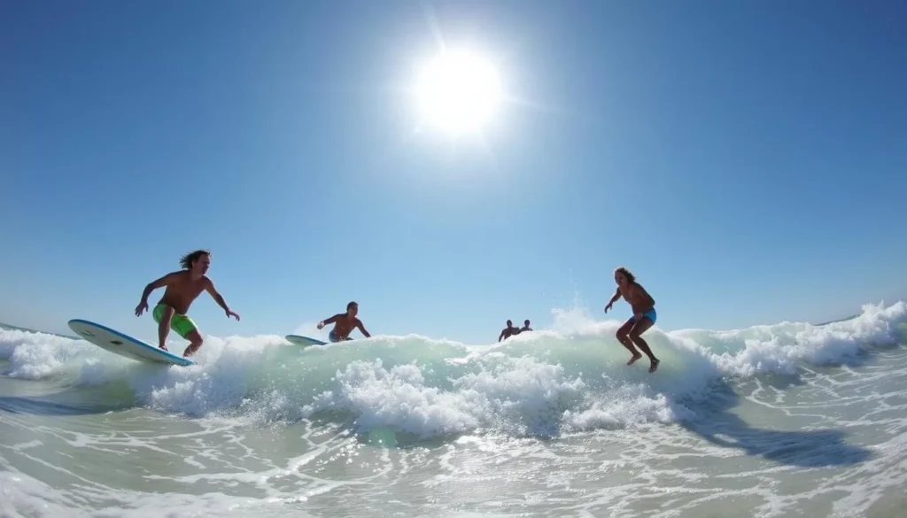 Surfing lessons at Pensacola Beach