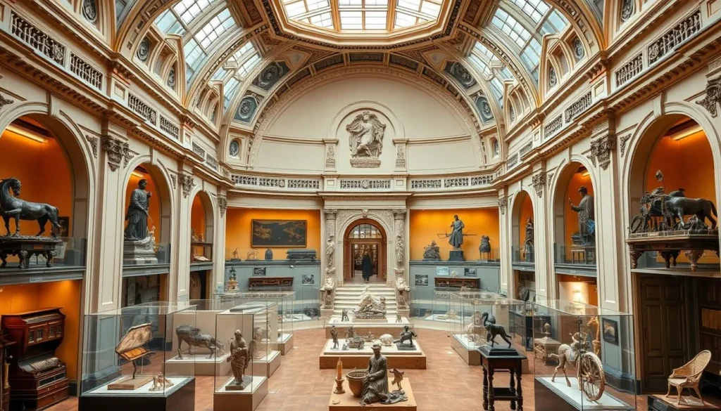 Swiss National Museum interior with historical artifacts