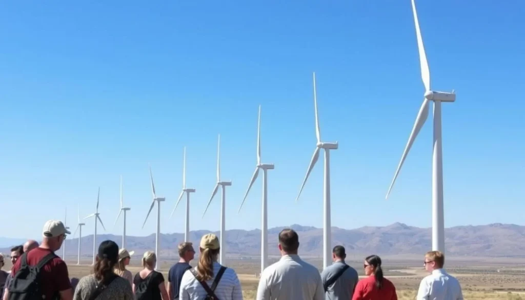 Tehachapi wind farm tour image