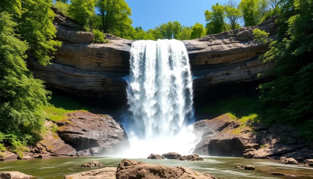 The 137-foot Pratts Falls in Onondaga County The 137-foot Pratts Falls in Onondaga County