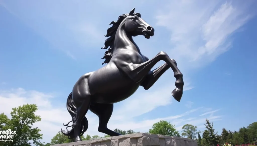 The American Horse sculpture at Frederik Meijer Gardens & Sculpture Park in Grand Rapids The American Horse sculpture at Frederik Meijer Gardens & Sculpture Park in Grand Rapids