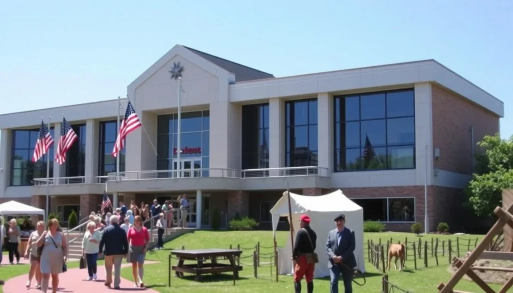 The American Revolution Museum at Yorktown featuring interactive exhibits and living history demonstrations The American Revolution Museum at Yorktown featuring interactive exhibits and living history demonstrations