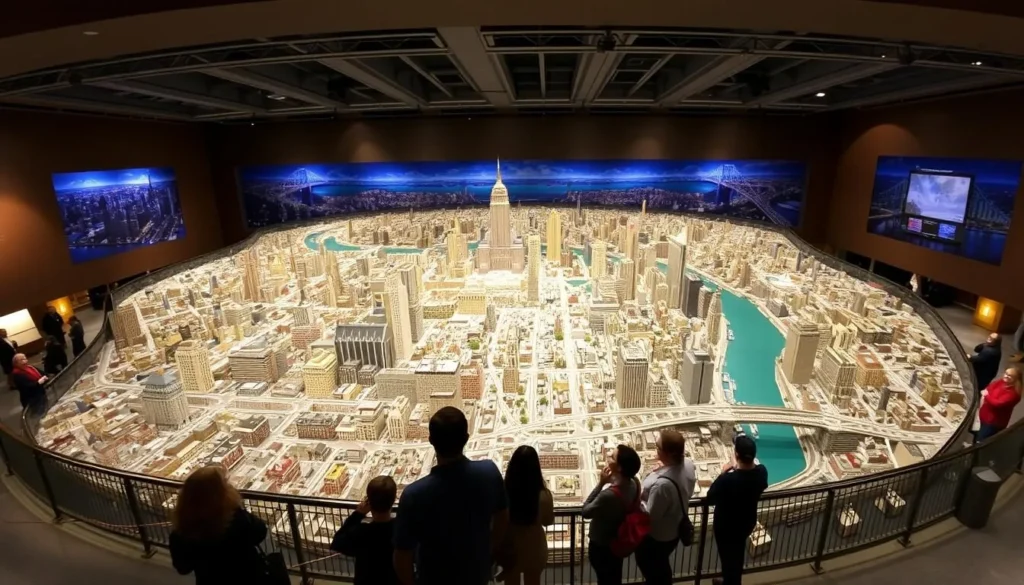 The Panorama of the City of New York exhibit at the Queens Museum The Panorama of the City of New York exhibit at the Queens Museum
