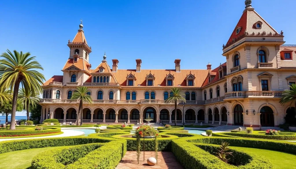 The Ringling Museum's Ca' d'Zan mansion with its Venetian Gothic architecture