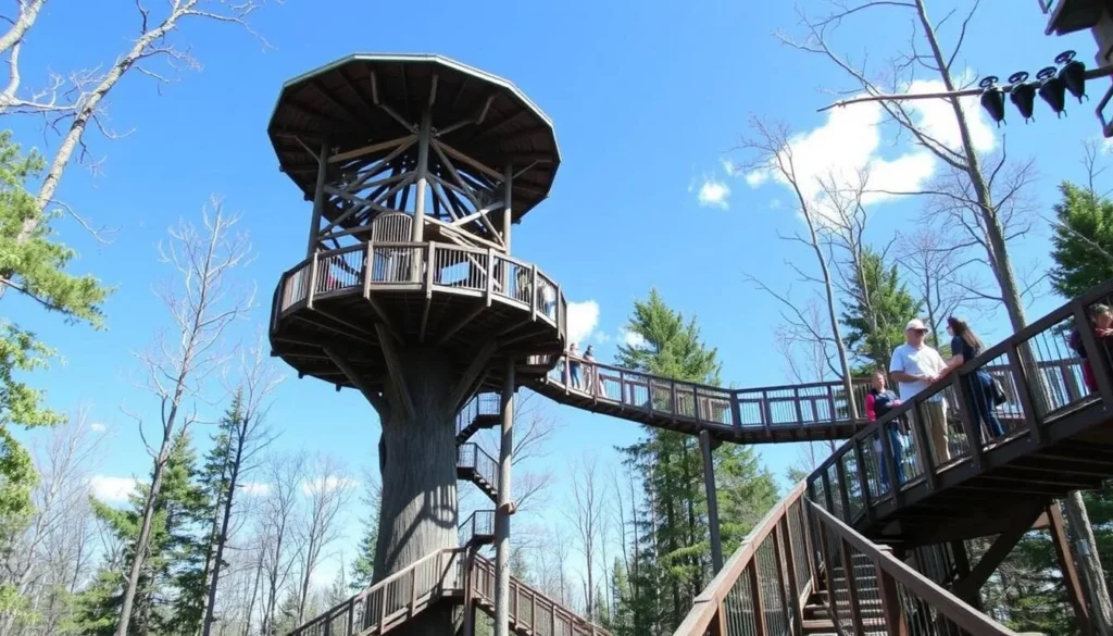 The Wild Center's elevated Wild Walk trail in Tupper Lake, Franklin County, New York The Wild Center's elevated Wild Walk trail in Tupper Lake, Franklin County, New York