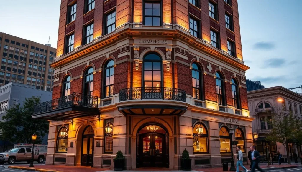 The historic Read House hotel in downtown Chattanooga with its elegant facade The historic Read House hotel in downtown Chattanooga with its elegant facade