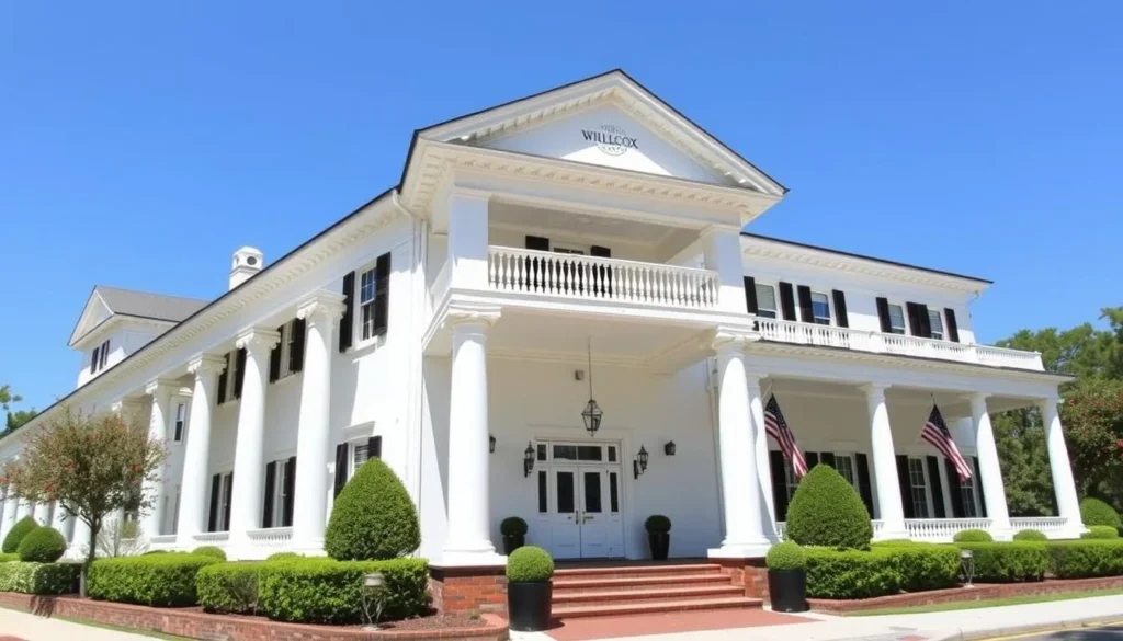 The historic Willcox Hotel in Aiken, South Carolina with its classic Southern architecture The historic Willcox Hotel in Aiken, South Carolina with its classic Southern architecture