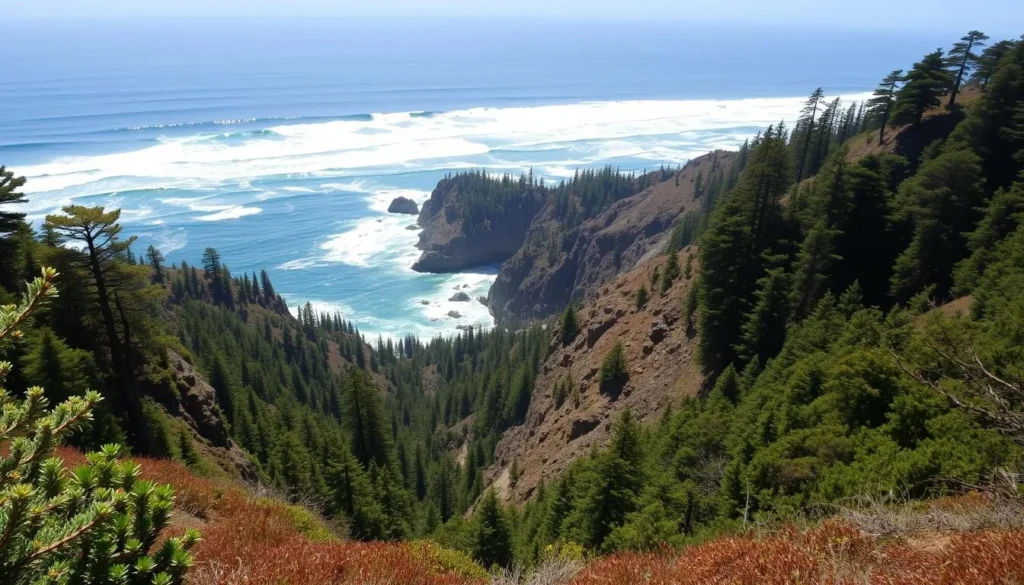 The rugged terrain of the Lost Coast Trail, one of California's most remote hiking experiences