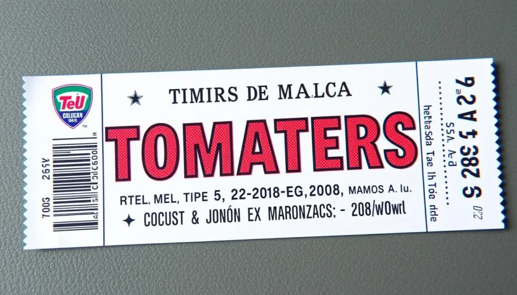 Tomateros de Culiacan baseball game ticket image