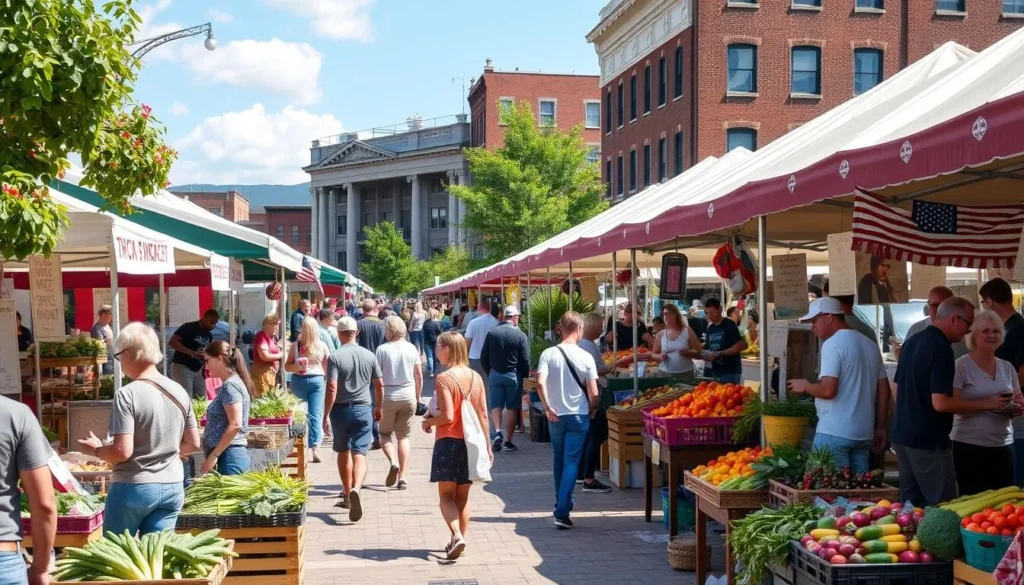 Troy Waterfront Farmers Market in Rensselaer County, New York Troy Waterfront Farmers Market in Rensselaer County, New York