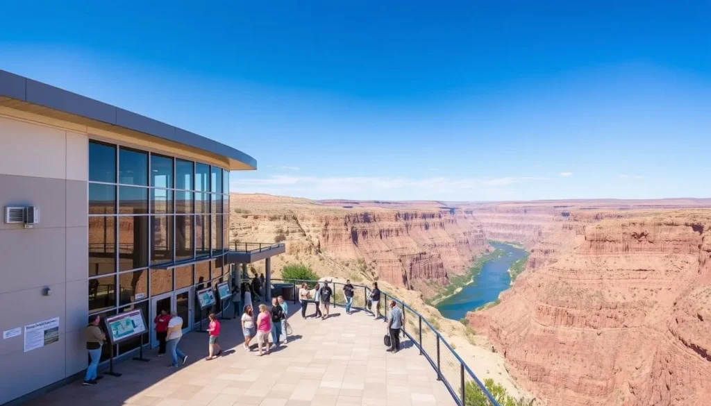 Twin Falls Visitor Center with canyon views in Twin Falls Idaho