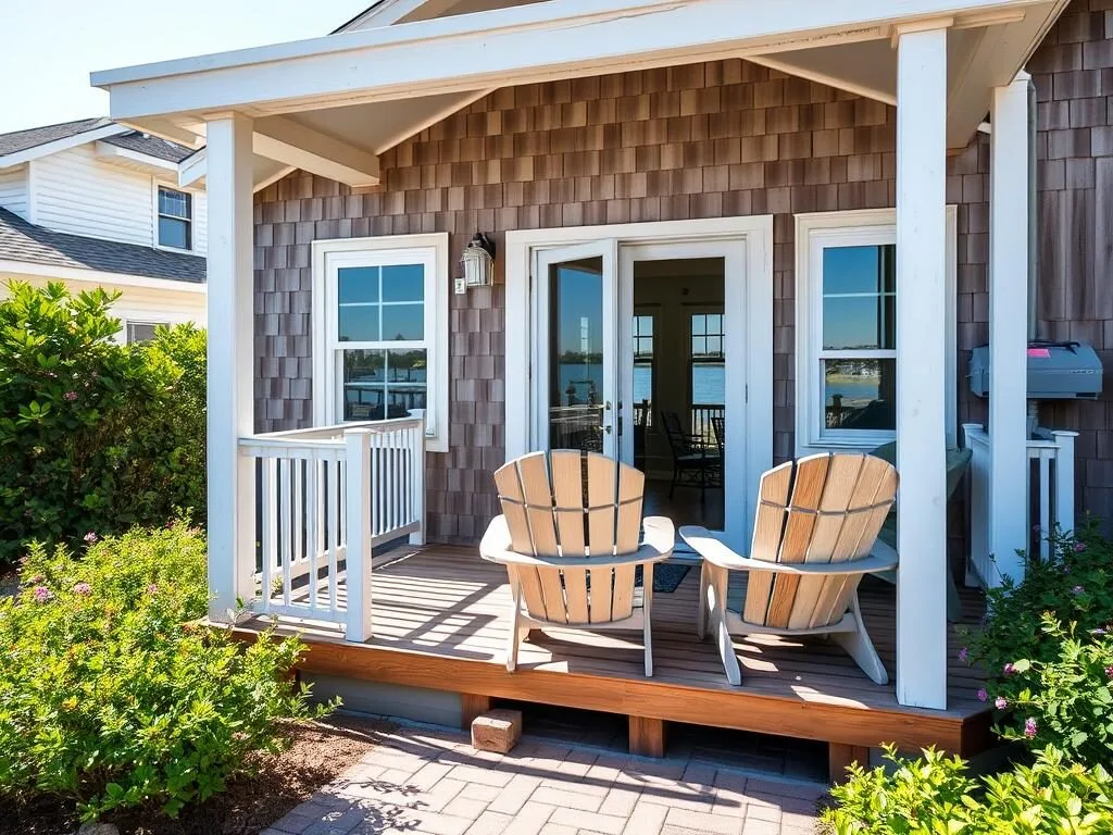 Vacation rental cottage in Chesapeake Beach with waterfront porch Vacation rental cottage in Chesapeake Beach with waterfront porch