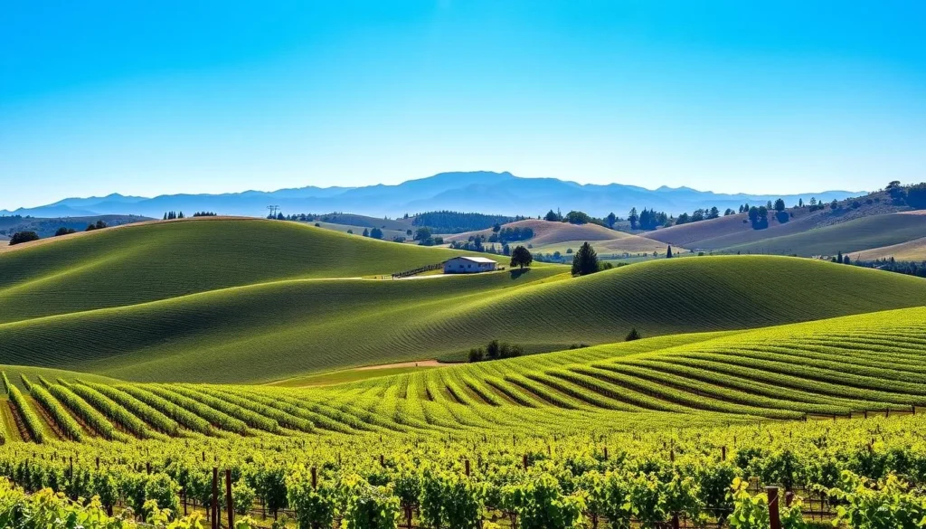 Vineyards in Livermore Valley Wine Country with mountains in the background Vineyards in Livermore Valley Wine Country with mountains in the background