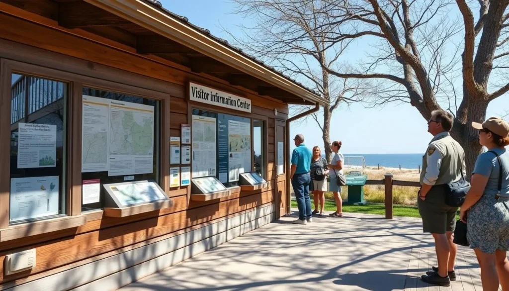 Visitor information center at Point Lookout State Park Visitor information center at Point Lookout State Park