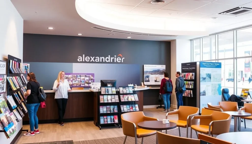 Visitor information center in Alexandria with brochures and helpful staff Visitor information center in Alexandria with brochures and helpful staff