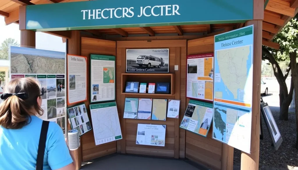 Visitor information kiosk in Colusa County with maps and brochures Visitor information kiosk in Colusa County with maps and brochures