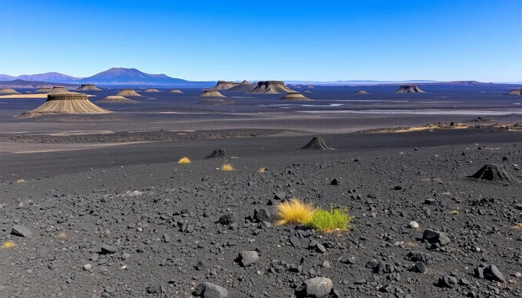 Volcanic landscape at Craters of the Moon near Twin Falls Idaho