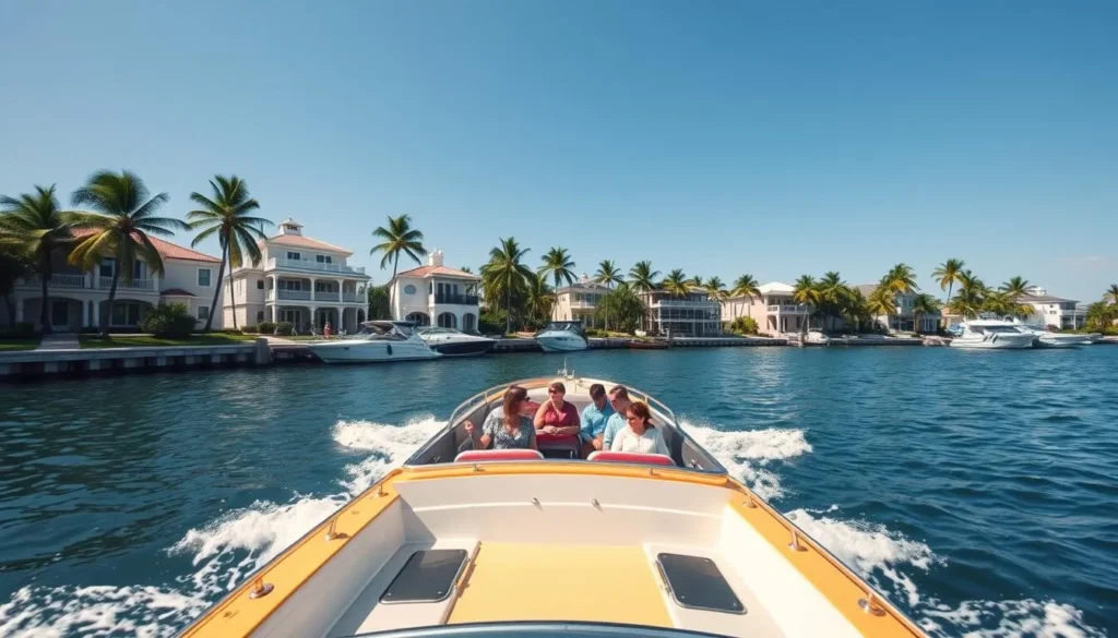 Water taxi on the Intracoastal Waterway in Fort Lauderdale, Broward County Florida Water taxi on the Intracoastal Waterway in Fort Lauderdale, Broward County Florida