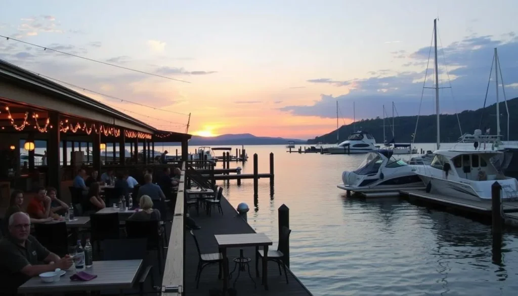 Waterfront dining at Stardust Marina on Norris Lake Tennessee Waterfront dining at Stardust Marina on Norris Lake Tennessee