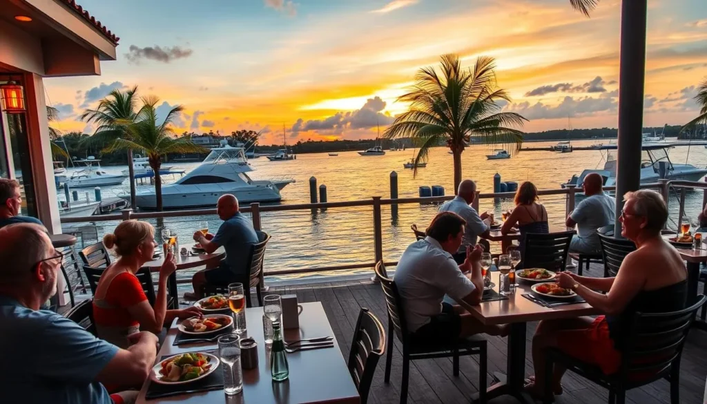 Waterfront restaurant in Stuart, Martin County Florida with outdoor dining and river views Waterfront restaurant in Stuart, Martin County Florida with outdoor dining and river views