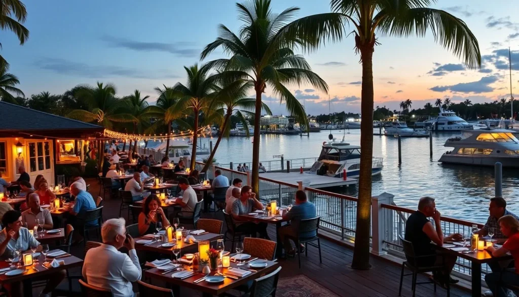 Waterfront restaurant with outdoor dining in Fort Lauderdale, Broward County Florida Waterfront restaurant with outdoor dining in Fort Lauderdale, Broward County Florida