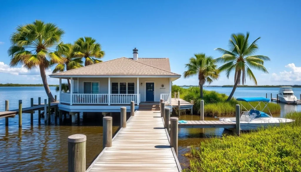 Waterfront vacation rental in Steinhatchee Taylor County Florida with dock access Waterfront vacation rental in Steinhatchee Taylor County Florida with dock access