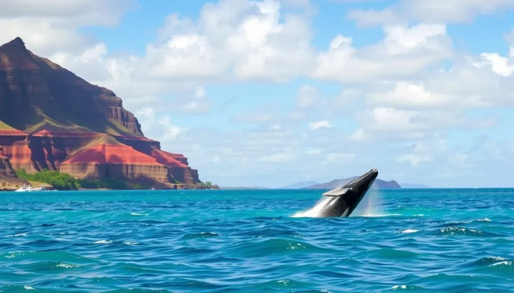 Whale watching tour at Ka'anapali Beach, Maui, Hawaii