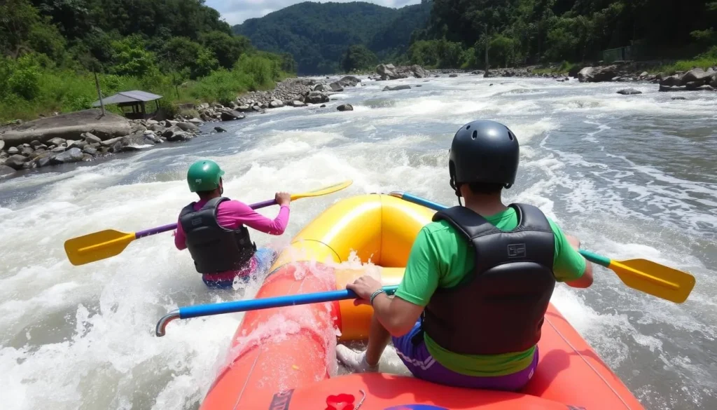 Whitewater rafting on the Cagayan River in Cagayan de Oro City