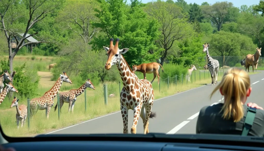 Wildlife Safari Park Ashland Nebraska drive-through