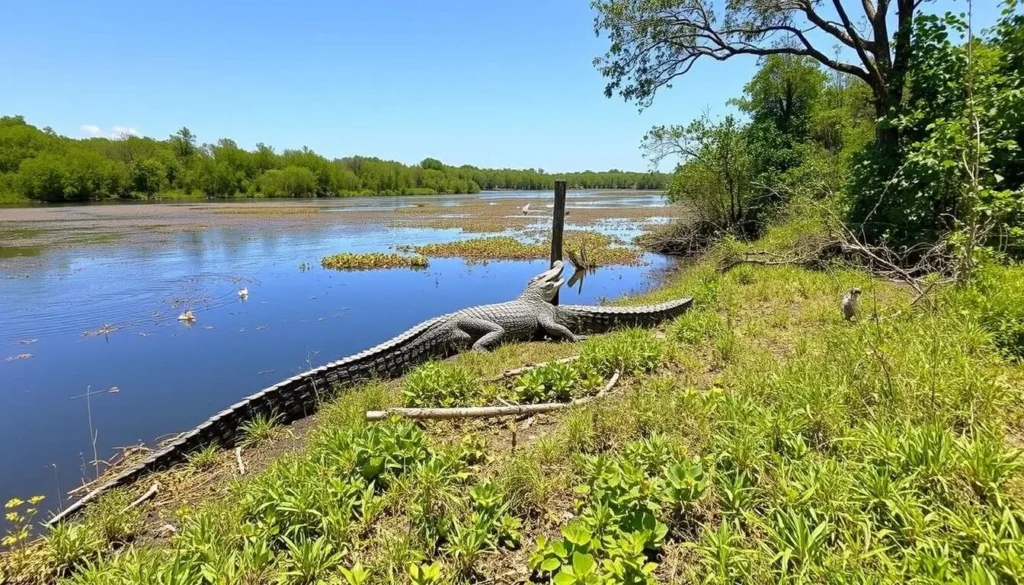 Wildlife viewing in Glades County Florida, alligator spotting is a popular thing to do Wildlife viewing in Glades County Florida, alligator spotting is a popular thing to do