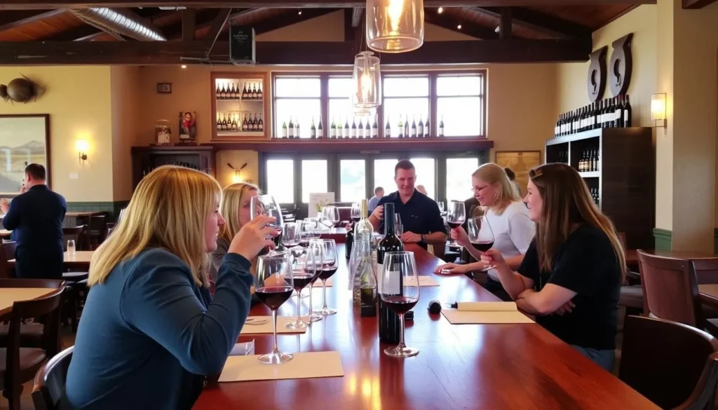 Wine tasting at Almendra Winery in Durham Butte County California Wine tasting at Almendra Winery in Durham Butte County California