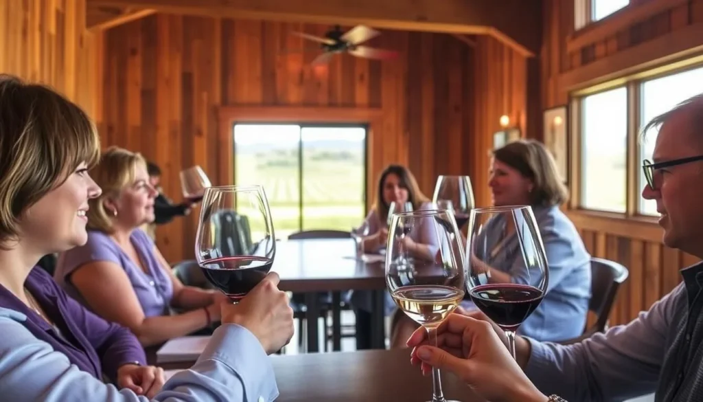 Wine tasting at Wooden Valley Winery in Suisun Valley, Solano County