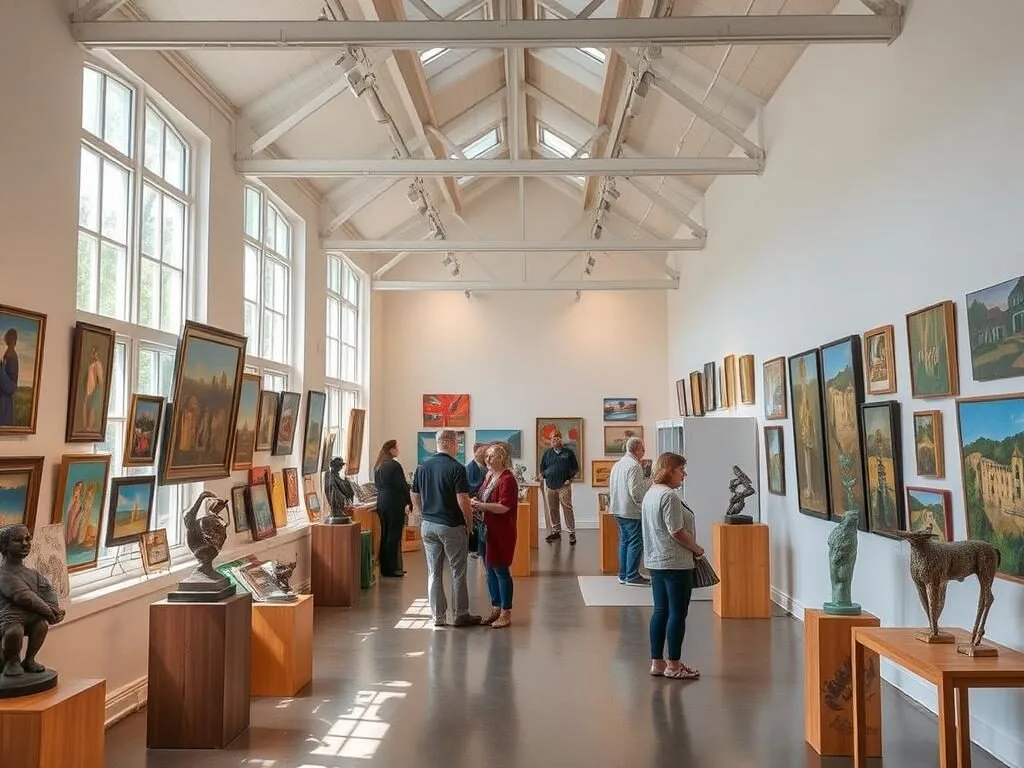 Woodstock art gallery with colorful displays in Ulster County Woodstock art gallery with colorful displays in Ulster County